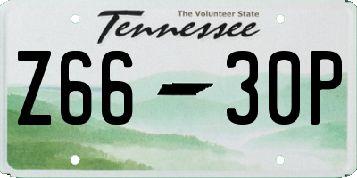 TN license plate Z6630P