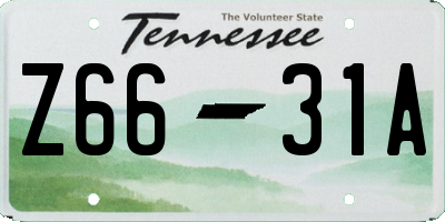TN license plate Z6631A
