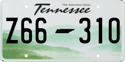 TN license plate Z6631O
