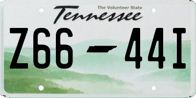 TN license plate Z6644I