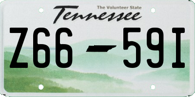 TN license plate Z6659I