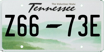TN license plate Z6673E