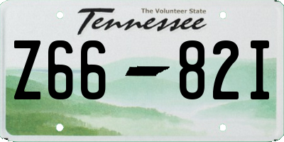 TN license plate Z6682I