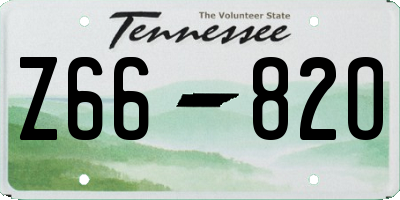 TN license plate Z6682O