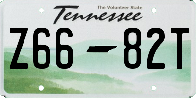 TN license plate Z6682T