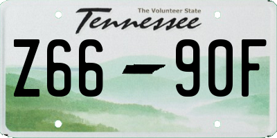 TN license plate Z6690F