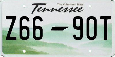 TN license plate Z6690T