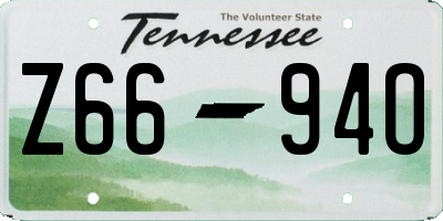TN license plate Z6694O