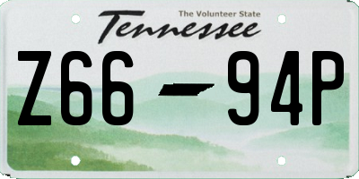 TN license plate Z6694P