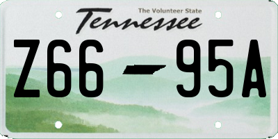 TN license plate Z6695A