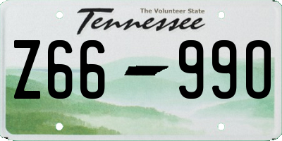 TN license plate Z6699O