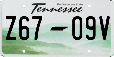TN license plate Z6709V