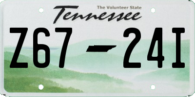 TN license plate Z6724I