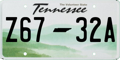 TN license plate Z6732A