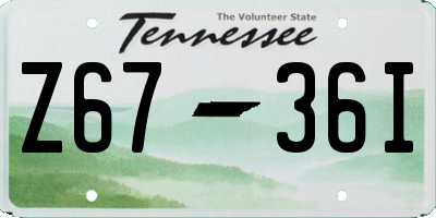TN license plate Z6736I