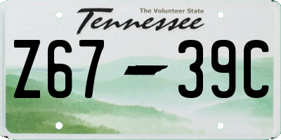 TN license plate Z6739C