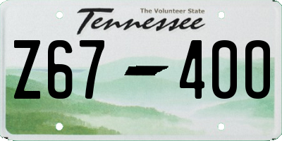 TN license plate Z6740O