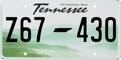 TN license plate Z6743O