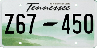 TN license plate Z6745O