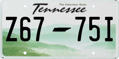 TN license plate Z6775I