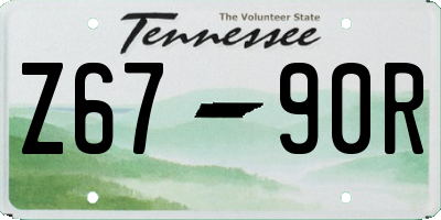 TN license plate Z6790R