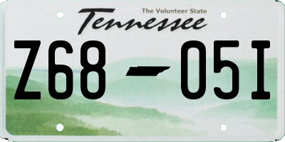 TN license plate Z6805I