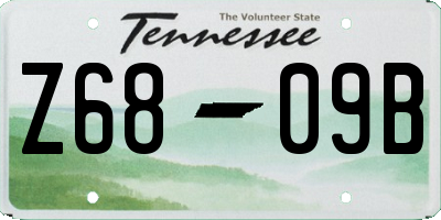 TN license plate Z6809B