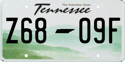 TN license plate Z6809F