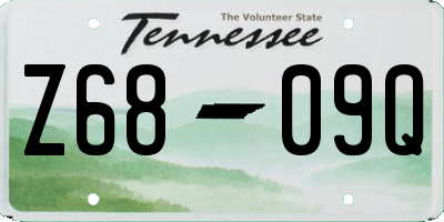 TN license plate Z6809Q