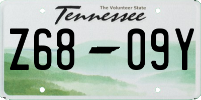 TN license plate Z6809Y