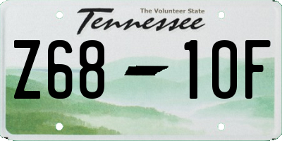 TN license plate Z6810F