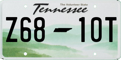 TN license plate Z6810T