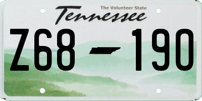 TN license plate Z6819O