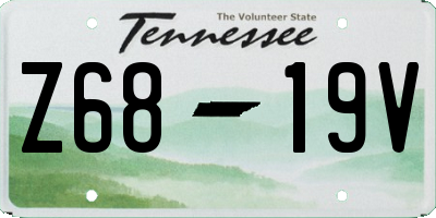 TN license plate Z6819V