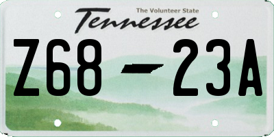 TN license plate Z6823A