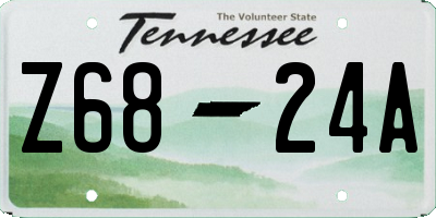 TN license plate Z6824A