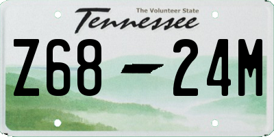 TN license plate Z6824M