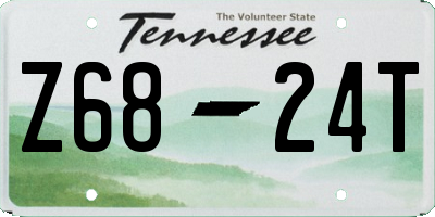 TN license plate Z6824T