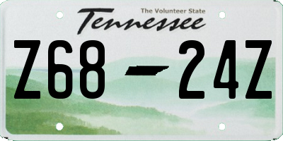 TN license plate Z6824Z