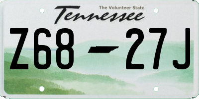 TN license plate Z6827J