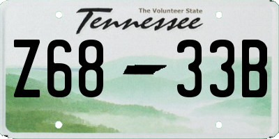 TN license plate Z6833B