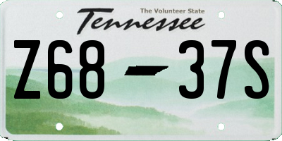 TN license plate Z6837S