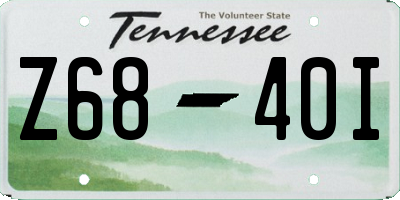 TN license plate Z6840I