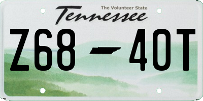 TN license plate Z6840T