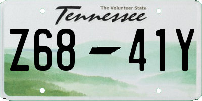 TN license plate Z6841Y