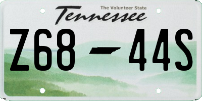 TN license plate Z6844S