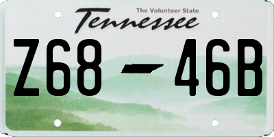 TN license plate Z6846B