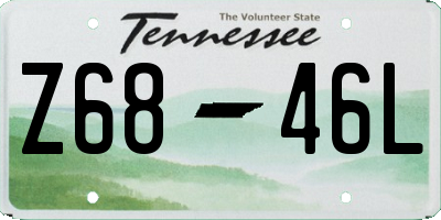 TN license plate Z6846L