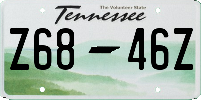 TN license plate Z6846Z
