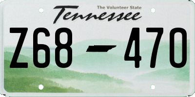 TN license plate Z6847O